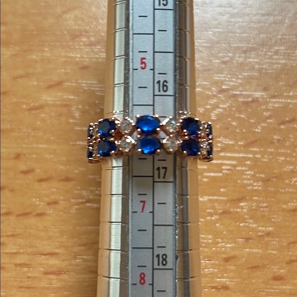 Bomb Party Sapphire and Rose Gold Ring - September 2024 - size 6 - Picture 4 of 4